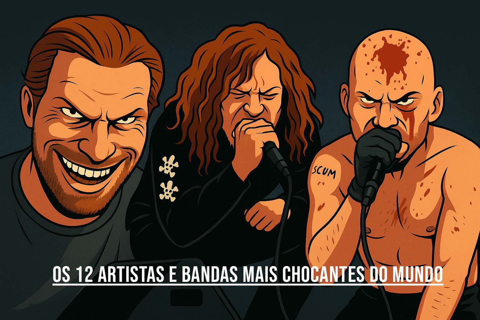 Os 12 Artistas e Bandas Mais Chocantes do Mundo (e o Que Aprendi na Escuridão do Underground)