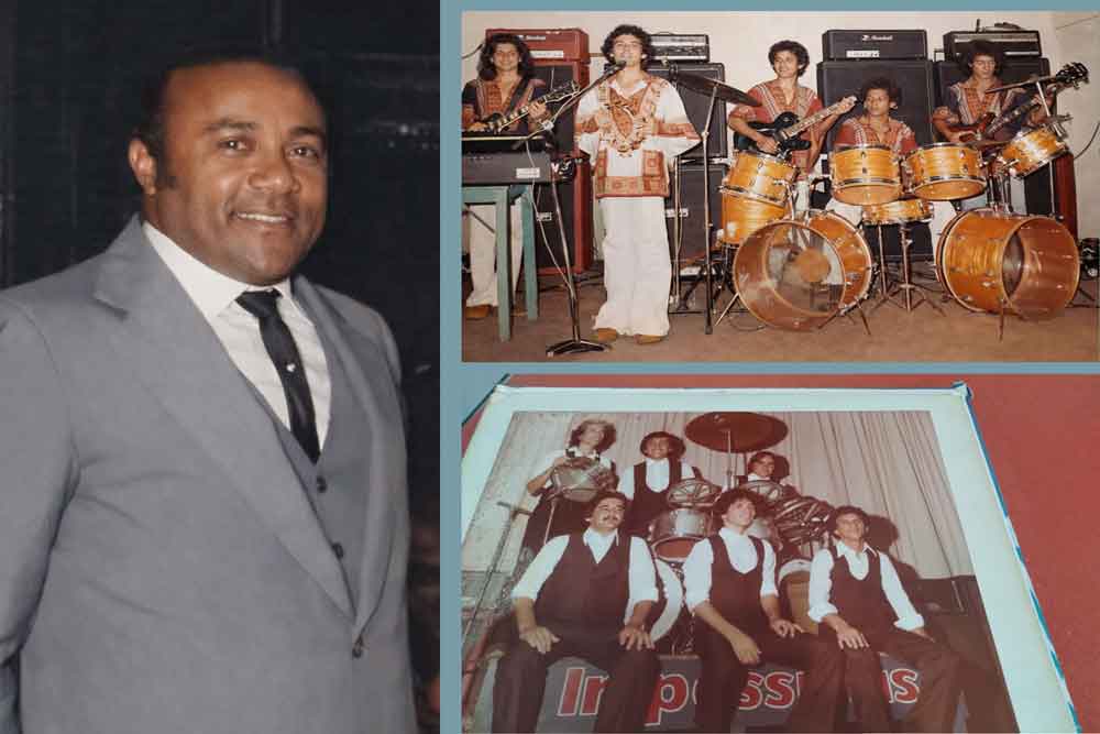 O empresário Emilio a banda Os Impossíveis e um Vinil raro da Banda