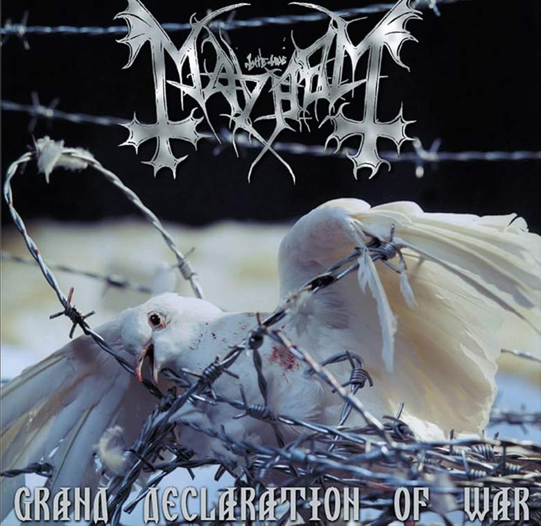 Capa do álbum Grand Declaration of War, do Mayhem (2000)
